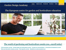 Tablet Screenshot of gardendesignacademy.com